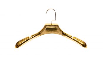 Pants Hanger Cocomaya 13 Inch Heavy Duty Shiny Gold Metal Slack Hanger Skirt Hanger with Adjustable Clips Gold, 10